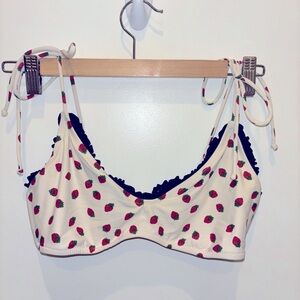 Jcrew Strawberry bikini top